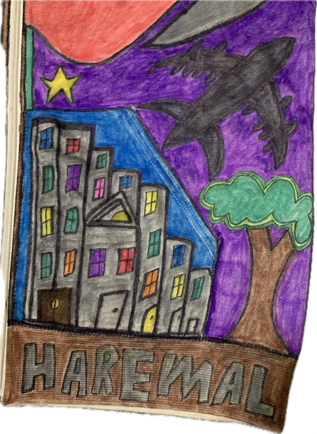 HAND DRAWN FULL BODY ART AHHA HOODIE