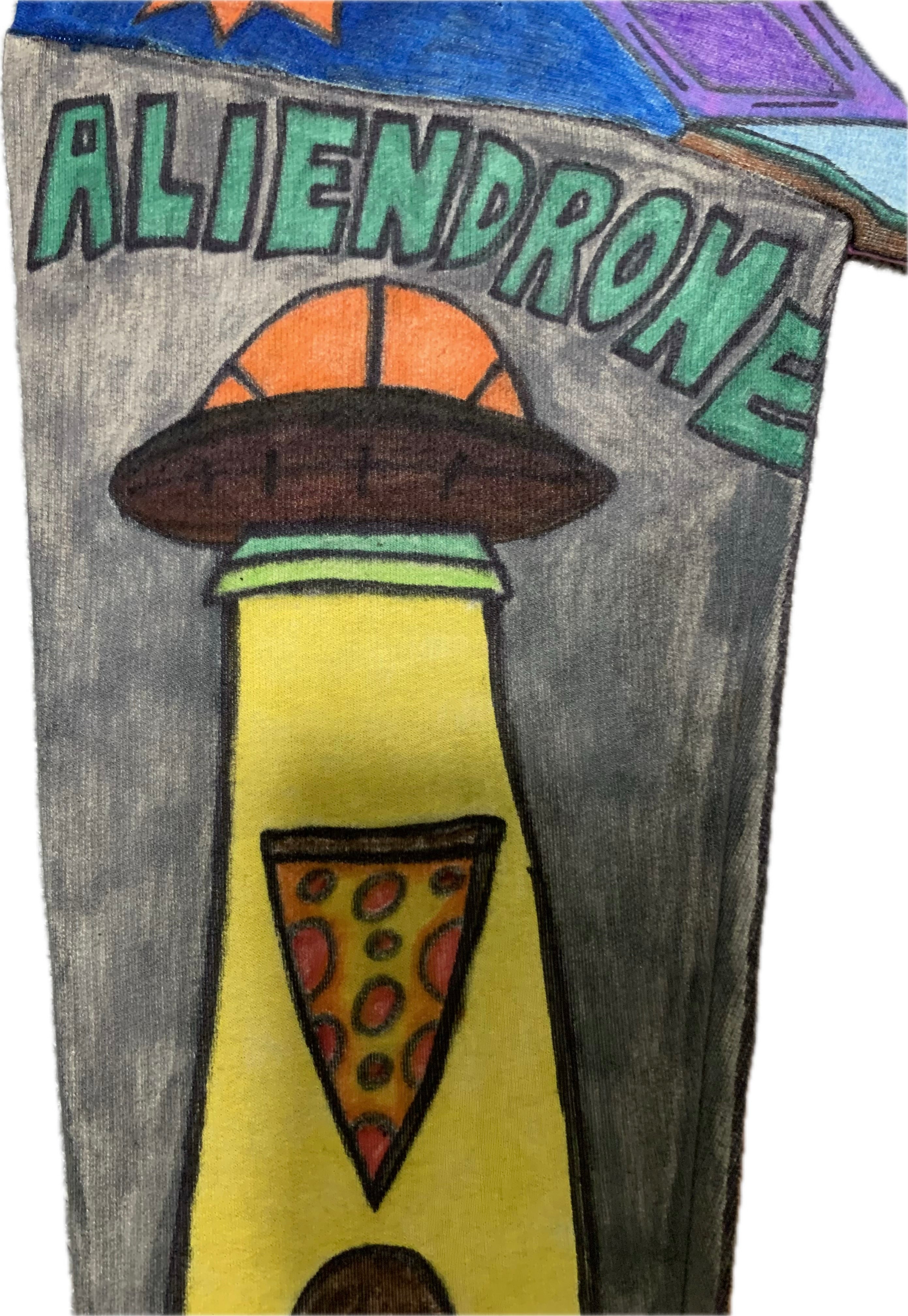 HAND DRAWN FULL BODY ART AHHA HOODIE