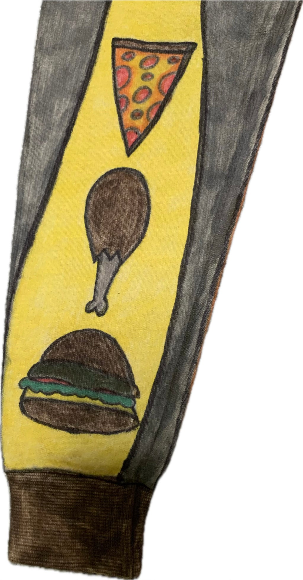 HAND DRAWN FULL BODY ART AHHA HOODIE