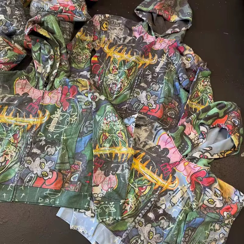 AHHA FULL ZIP HOODIE