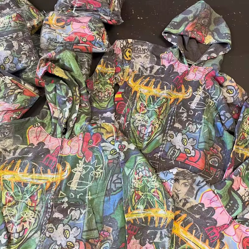 AHHA FULL ZIP HOODIE